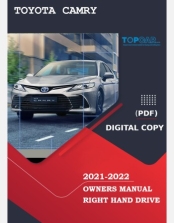 TOYOTA CAMRY 2021-2022 OWNERS MANUAL